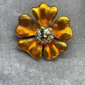 Alexis Bittar Sunflower Collection Brooch